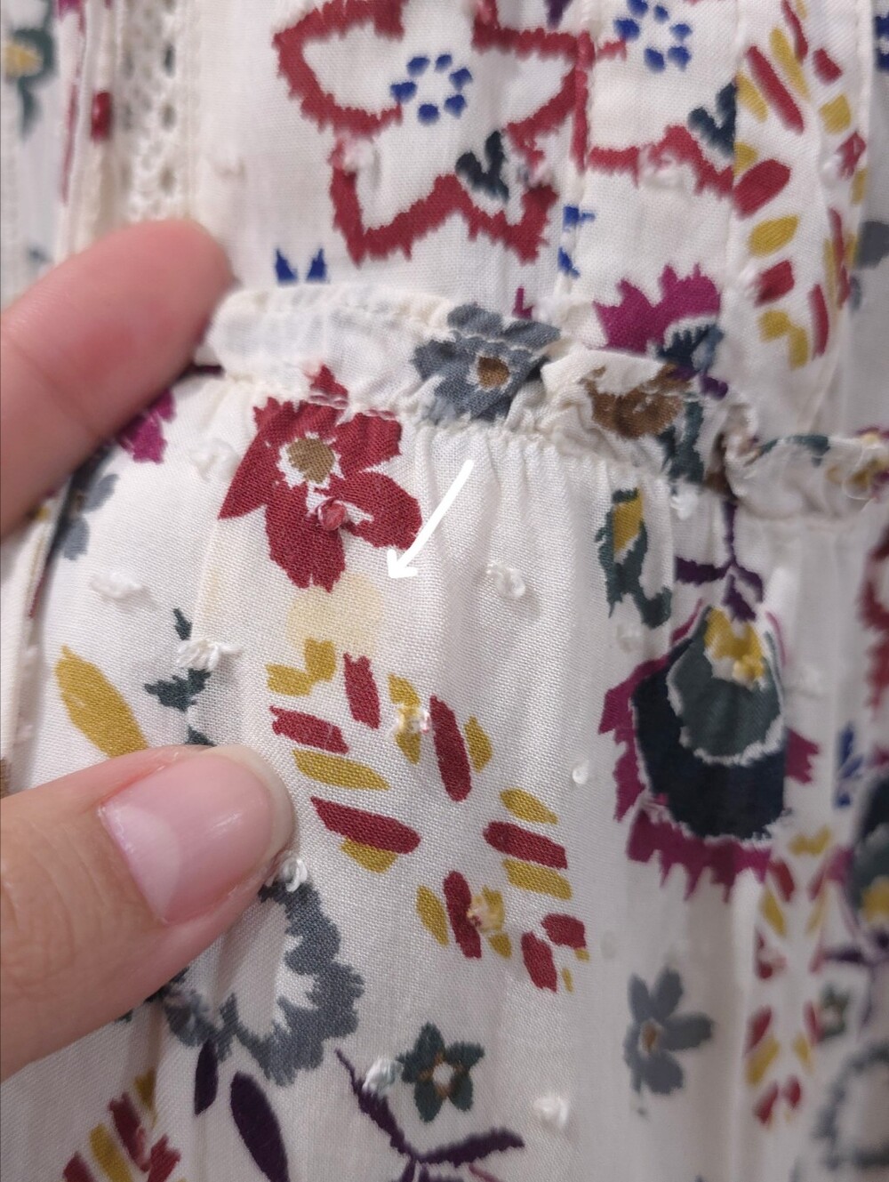 OLIVACEOUS Boho Tiered Floral Mini Dress | Effortless Festival & Resort Style, L - Picture 9 of 16